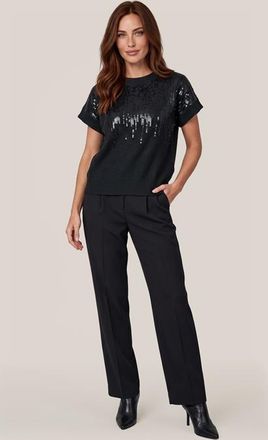 Mart Visser Lora Sequin Top Zwart