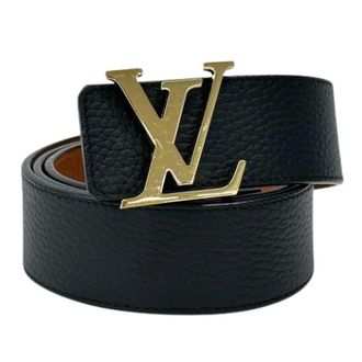 Louis Vuitton Pre-owned Vintage Leren Riem - Heren - Pre-owned - Zwart - Maat: ONE Size Leer