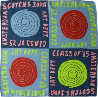 Scotch & Soda Womens Square Scarf In Art Dept