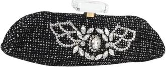 Chanel Pre-owned Clutch - Dames - Vintage Clutch - Zwart - ONE Size - Wol - Vintage
