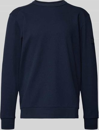 Tom Tailor Regular Fit Langarmshirt aus Baumwoll-Mix in Marine, Gr&ouml;&szlig;e XXXL