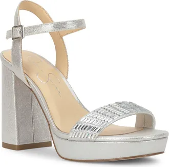 Jessica Simpson Skilia Sandal in Silver 01 at Nordstrom, Size 6.5