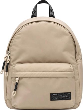 Guess Rugzak - Heren - Rugzakken - Beige - ONE Size - Leer - Tassen