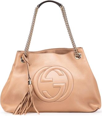 Gucci Borsa tote Soho Chain media in pelle 2016-2025 - Marrone