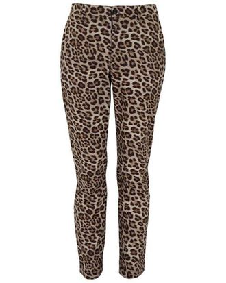 Lords of Harlech Leopard Mens Tailored Pant in Leopard Brown at Nordstrom, Size 36 X 32