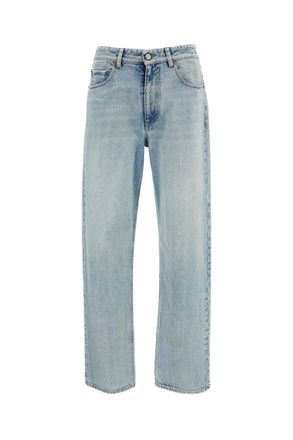 Maison Margiela Light Blue Light-Wash Straight-Leg Denim Jeans
