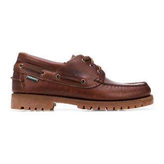 Sebago Sailor Shoes, male, Brown, Size: 7 1/2 US Acadia Lace-Up Loafers