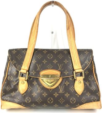 Louis Vuitton Brown Monogram Shoulder Bag Tote Bag (Pre-Owned)