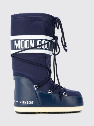 Moon Boot Stivali da neve Icon in nylon con logo e chiusura a lacci