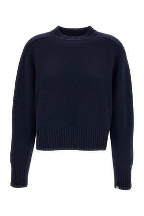Extreme Cashmere Dark Blue Cashmere-Blend N.167 Crewneck Sweater