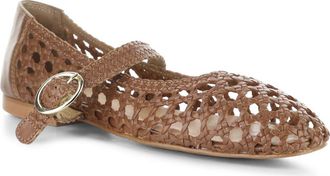 Bos. & Co. Wilda Mary Jane Flat in Rich Cognac at Nordstrom, Size 10-10.5Us
