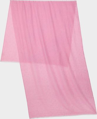 Carolyn Rowan Cashmere/Silk Scarf with Scattered Sequins