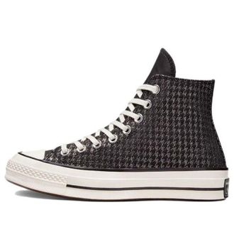 Converse (WMNS) Converse Chuck 70 High Houndstooth Shine - Black A04277C