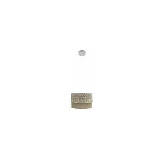 Fabrilamp Colgante De La Serie Ekaterina Estilo Rustico Acabado Beige De - Fabrilamp