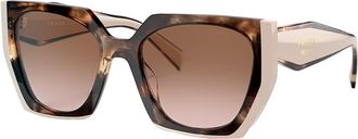 Prada PR 15WS 01R0A6 54mm Womens Rectangle Sunglasses