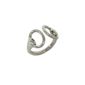 Herm&egrave;s Silver Silver 925 Band Ring (Pre-Owned)