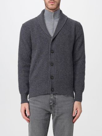 Brooksfield Cardigan in lana a costine con collo a scialle e bottoni