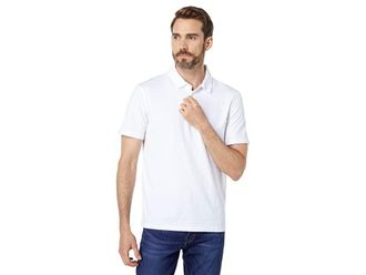 Vince Garment Dye Short Sleeve Polo Mens Clothing Optic White : LG, Cotton