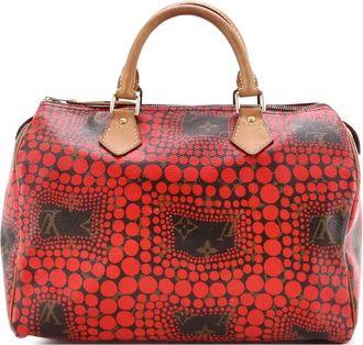 Louis Vuitton Speedy Handbag Limited Edition Kusama Town canvas 30 tas met monogram - Bruin