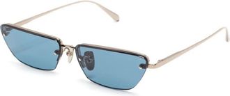 Linda Farrow Lfl 1513 C2Sun Zonnebrillen - Dames - Zonnebrillen - Geel - 60 MM - Accessoires