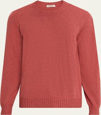 Fioroni Cashmere Mens Duvet Cashmere Crewneck Sweater