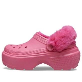 Crocs (WMNS) Crocs Stomp Lined Clog Hyper Pink 208546-6VZ