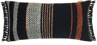 Malagoon Coj&iacute;n negro multicolor acr&iacute;lico y lana 37x70