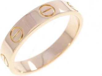Cartier Love Pink Gold (18K) Band Ring (Pre-Owned)