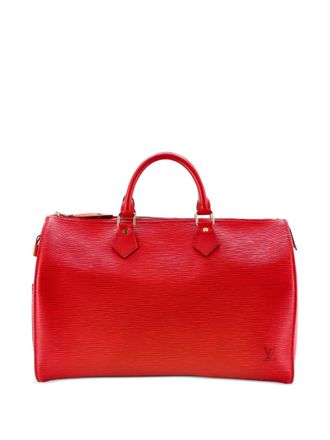 Louis Vuitton Speedy Handbag Epi Leather 35 satchel - Rosso