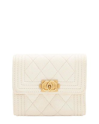 Chanel Caviar Boy Compact Wallet (Authentic Pre-Loved)