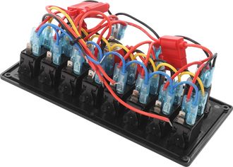 OEM Panel De Control Impermeable Con Interruptor De 8 Posiciones, Color Negro Y Rojo