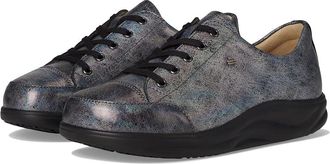 Finn Comfort Ikebukuro Womens Lace up casual Shoes Platin Maglia : UK 4 (US Womens 6.5) Medium, Leather/Suede