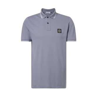 Stone Island Patch Logo Polo - male - Stone Island - Polo Shirts - Gray - S - Tops