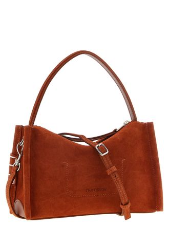 J.W.Anderson Loafer Suede Top Handle Bag - Rust