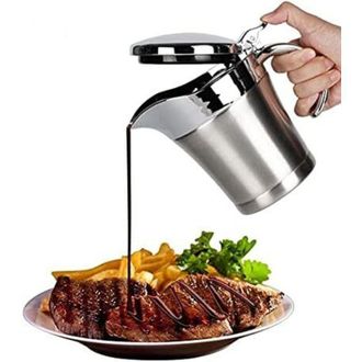 OEM Recipiente Para Salsas De Acero Inoxidable De Doble Pared Con Aislamiento T&eacute;rmico Y Tapa Abatible Para Cocinas Privadas Y Restaurantes - Crezuo