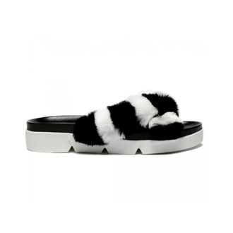 Stuart Weitzman Fur Slippers