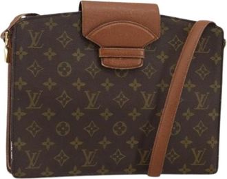 Louis Vuitton Pre-owned Canvas Cross Body Tas - Dames - Vintage Schoudertas - Bruin - ONE Size - Vintage