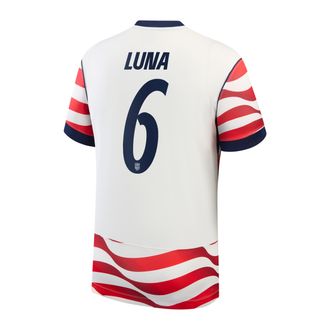 Nike Diego Luna USMNT 2026 Stadium Home Nike Mens Dri-FIT Soccer Jersey in White | NN203993601-USM