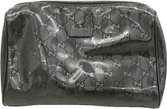 Gucci Black Pvc Pouch (Pre-Owned)