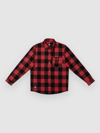 THE DUDES Los Dudes Chuck Flannel Over Shirt rood
