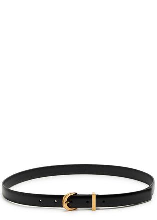 Khaite Luna Leather Belt - Black - 34 (UK12/ M)