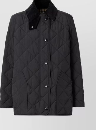 Burberry quilted jacket side pockets