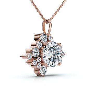 Pompeii3 1.50Ct Diamond Pendant 14k Gold Womens 18 Necklace Lab Grown