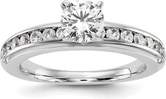 Diamond2Deal 14k Gold Lab Grown Diamond Wedding Band Ring 1.25Ct Clarity- VS Color- G-H