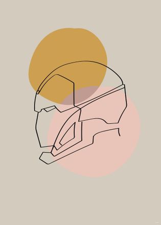 Komar Bild »Soulful Sanctuary Iron Man Head« Natur 1 Stk. tlg. Wandbild zur Dekoration im Kinderzimmer - ohne Rahmen