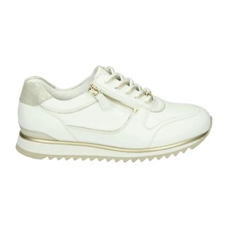 Hassia Sportieve lage damessneakers wit - Dames - Sneakers - Wit - 38 EU - Leer - Schoenen