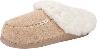 Generic Womens Fluffy Slippers Soft Fuzzy Sliders Festive Pattern Winter Animal With Cozy Faux House Slides Hotel Resort Spa