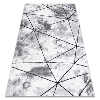 RugsX Rugsx - Alfombra Moderna Cozy Polygons, Geom&eacute;trico, Triangulos - Structural Dos Niveles De Vell&oacute;n Gris Grey 120x170 Cm