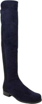 Stuart Weitzman Womens Nice Suede With Elastic Back Knee Boot