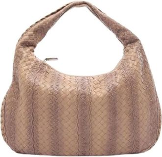Bottega Veneta Pre-owned Vintage Schoudertas - unisex - Vintage Schoudertas - Bruin - ONE Size - Leer - Vintage
